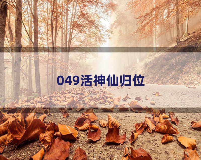 049活神仙归位