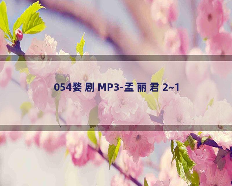 054婺剧MP3-孟丽君2~1