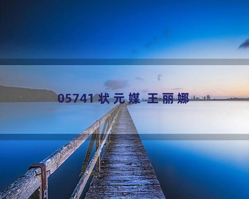 05741 状元媒 王丽娜