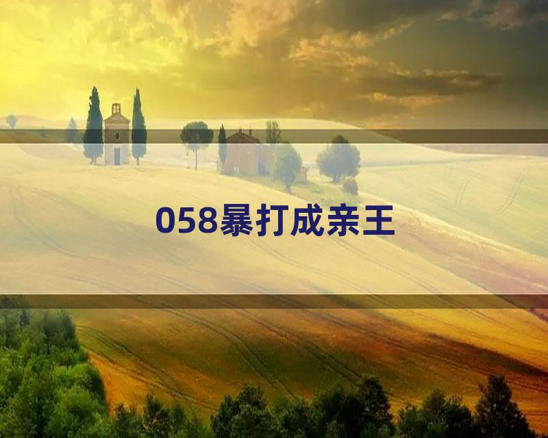 058暴打成亲王