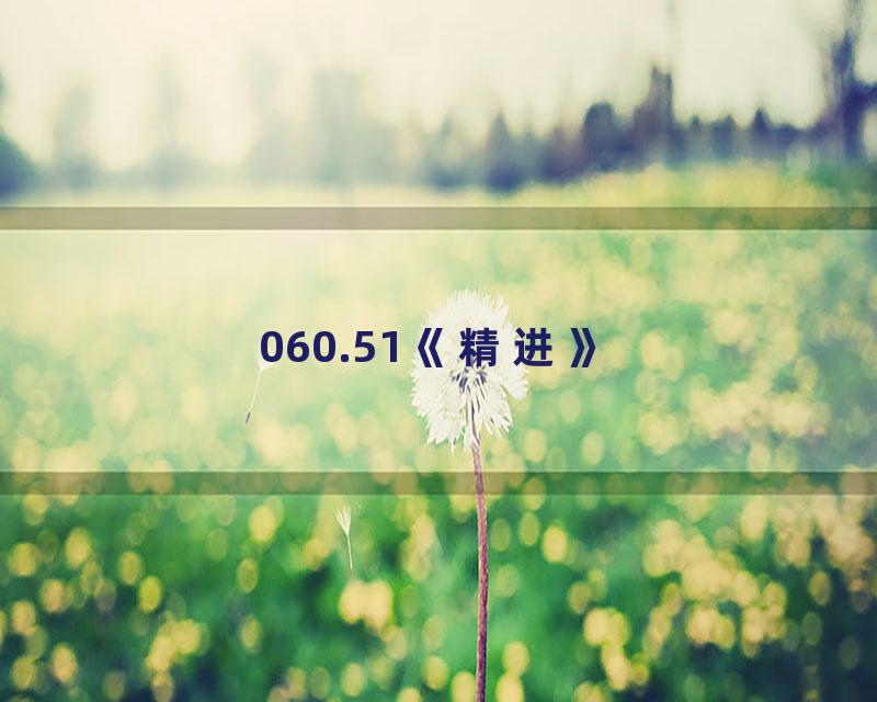 060.51《精进》