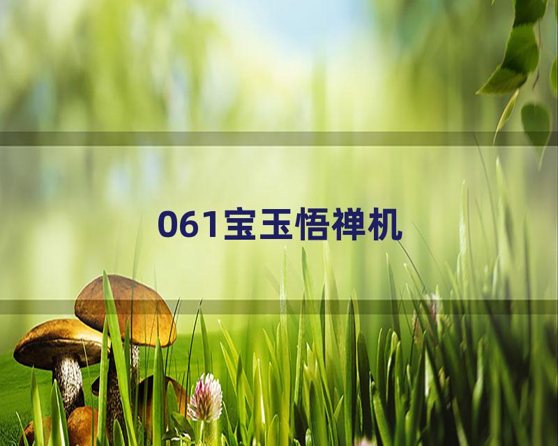 061宝玉悟禅机