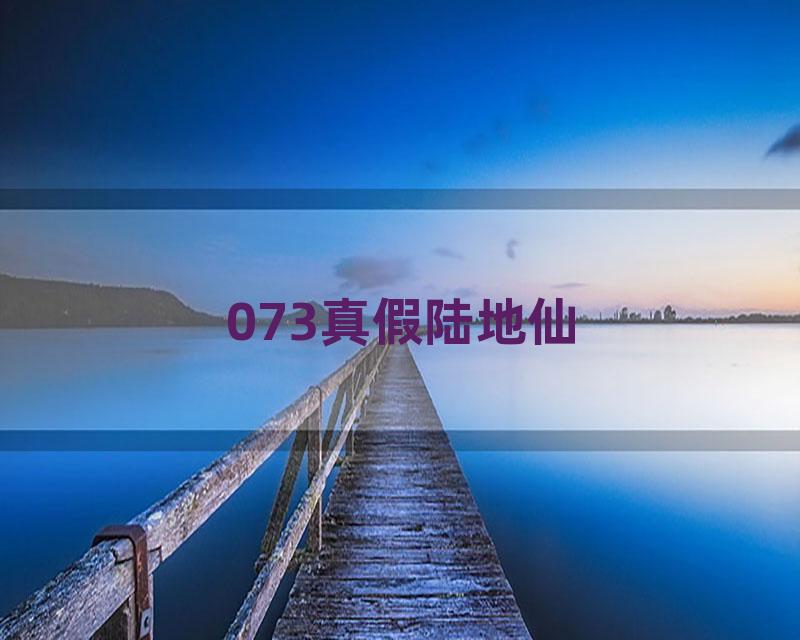 073真假陆地仙