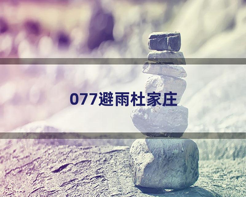 077避雨杜家庄