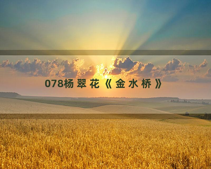 078杨翠花《金水桥》