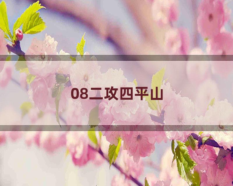 08二攻四平山