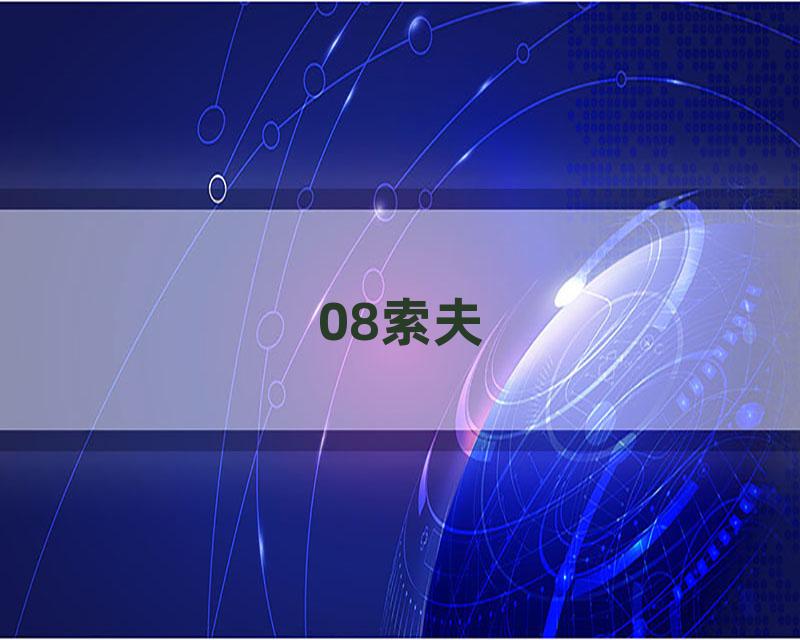 08索夫