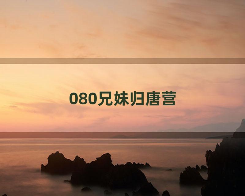 080兄妹归唐营