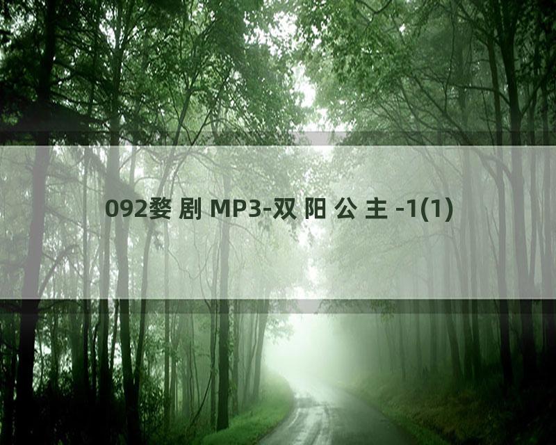 092婺剧MP3-双阳公主-1(1)