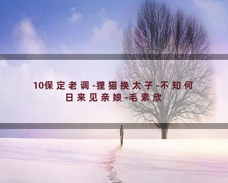 10保定老调-狸猫换太子-不知何日来见亲娘-毛素欣
