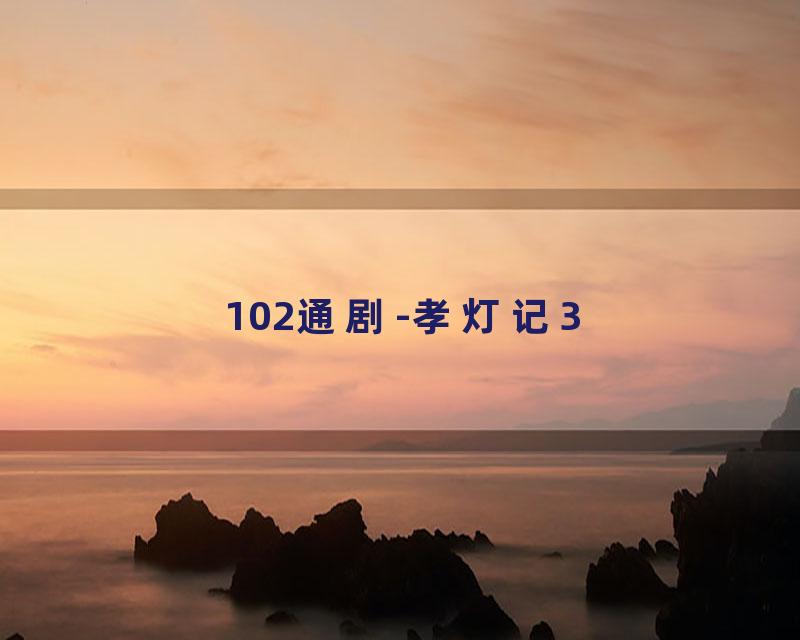 102通剧-孝灯记3