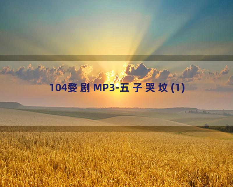 104婺剧MP3-五子哭坟(1)
