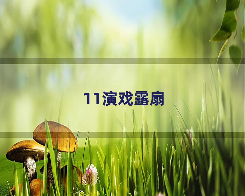 11演戏露扇