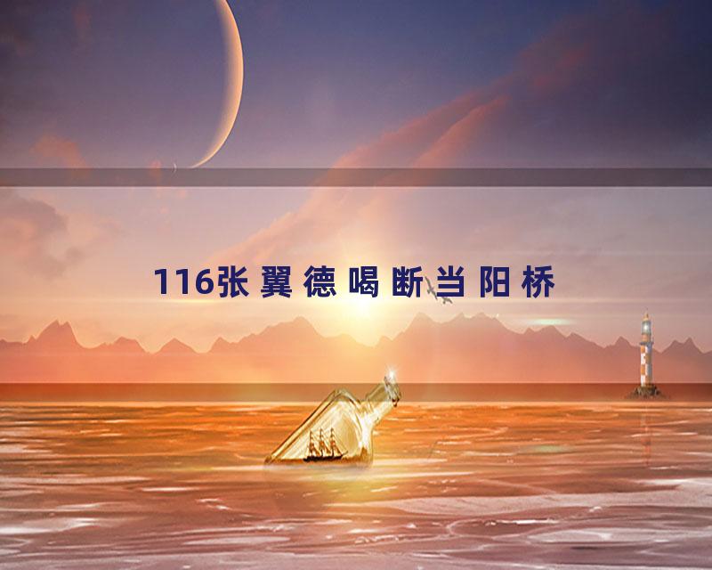 116张翼德喝断当阳桥