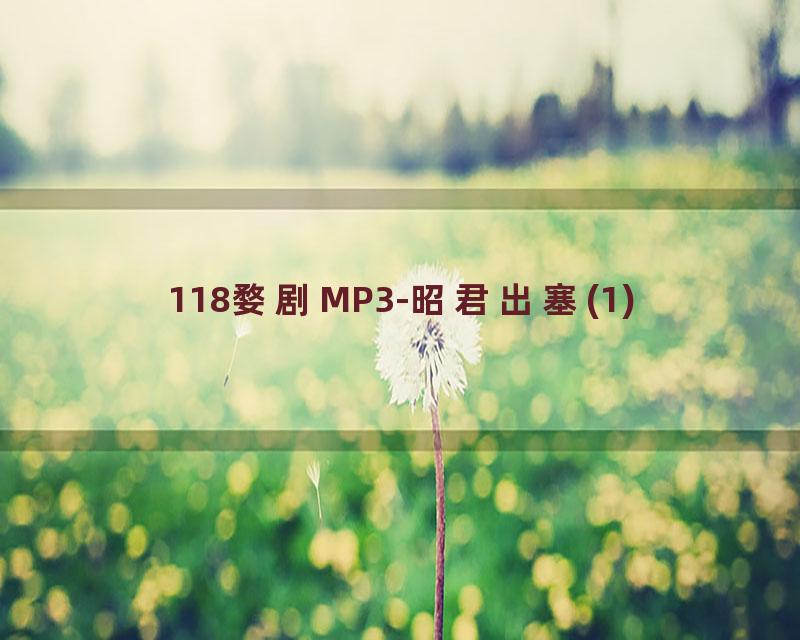 118婺剧MP3-昭君出塞(1)