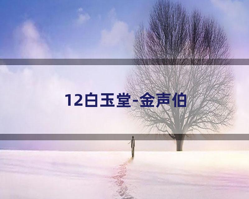 12白玉堂-金声伯