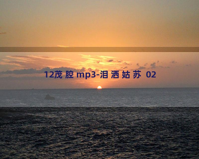 12茂腔mp3-泪洒姑苏 02