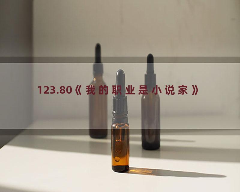 123.80《我的职业是小说家》
