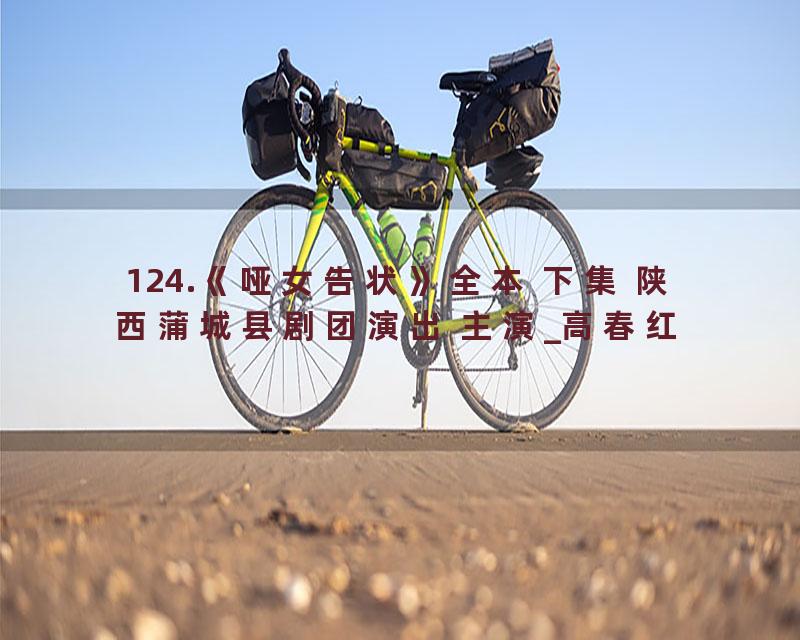 124.《哑女告状》全本 下集 陕西蒲城县剧团演出 主演_高春红