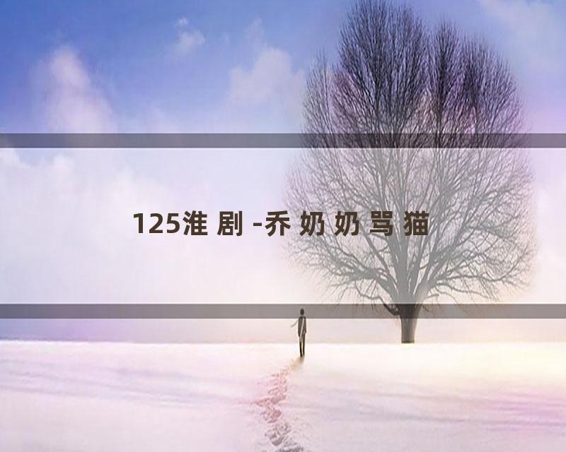 125淮剧-乔奶奶骂猫
