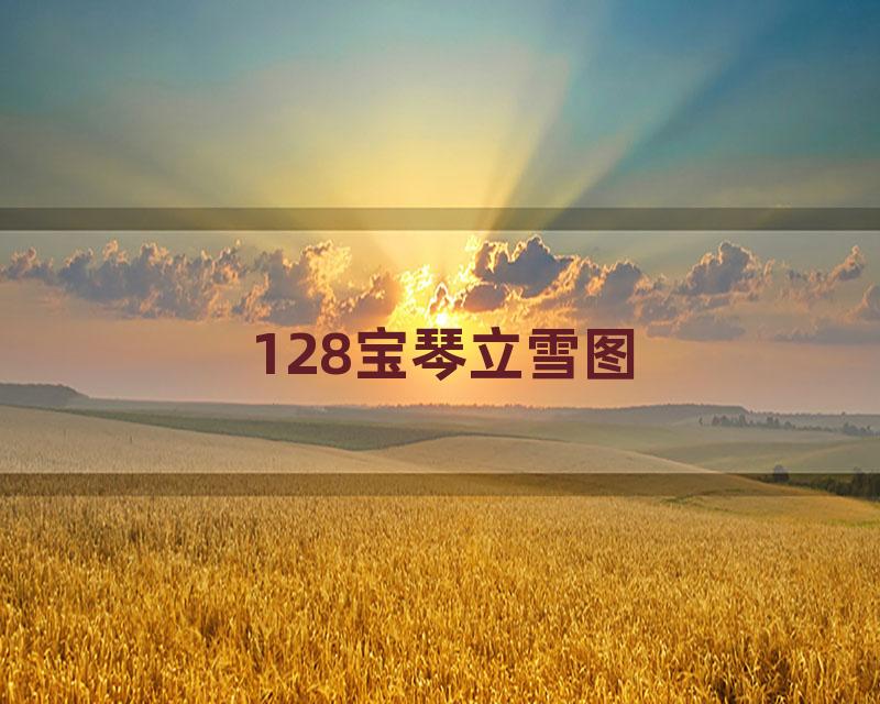 128宝琴立雪图
