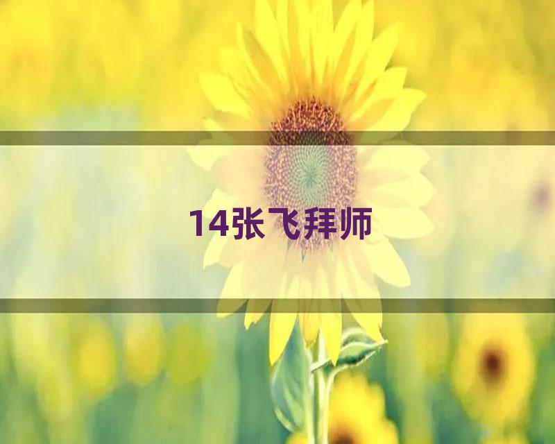 14张飞拜师