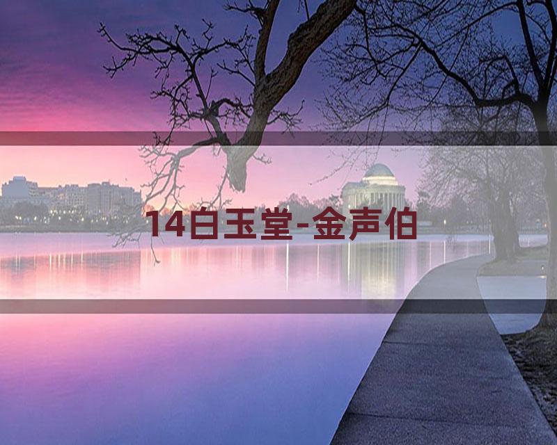 14白玉堂-金声伯