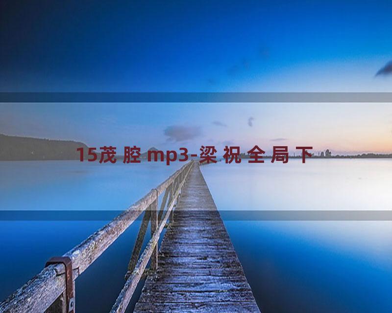 15茂腔mp3-梁祝全局下