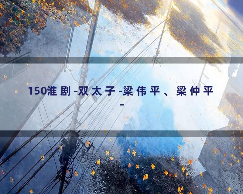 150淮剧-双太子-梁伟平、梁仲平-