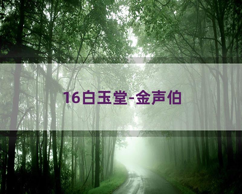 16白玉堂-金声伯