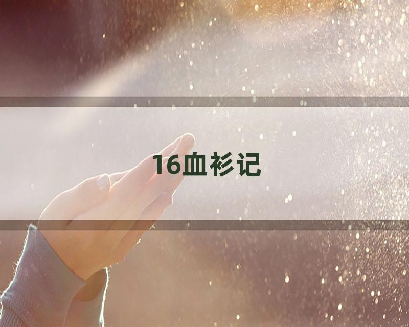 16血衫记