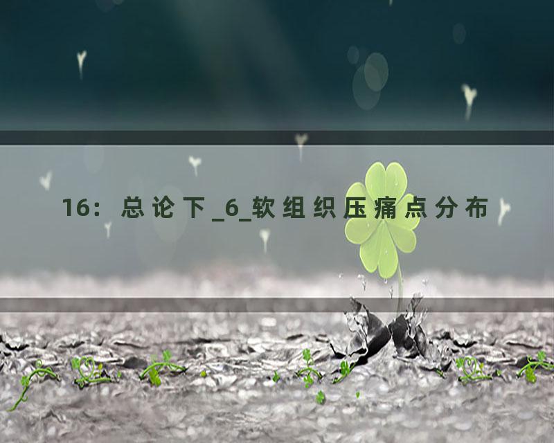 16：总论下_6_软组织压痛点分布