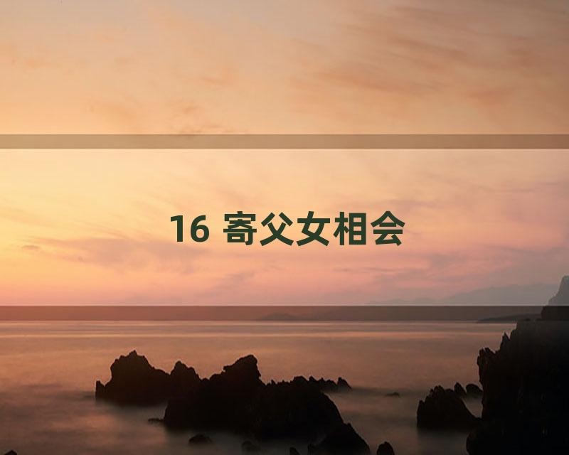 16 寄父女相会