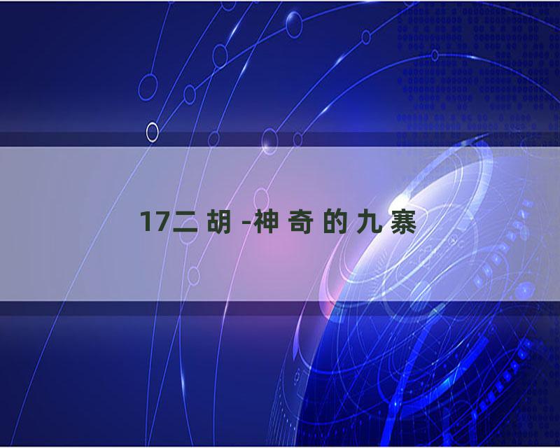 17二胡-神奇的九寨