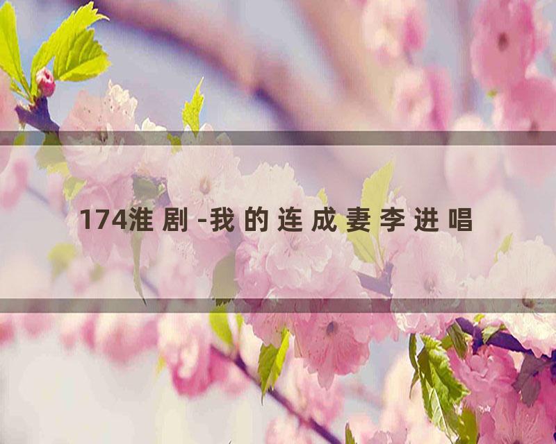 174淮剧-我的连成妻李进唱