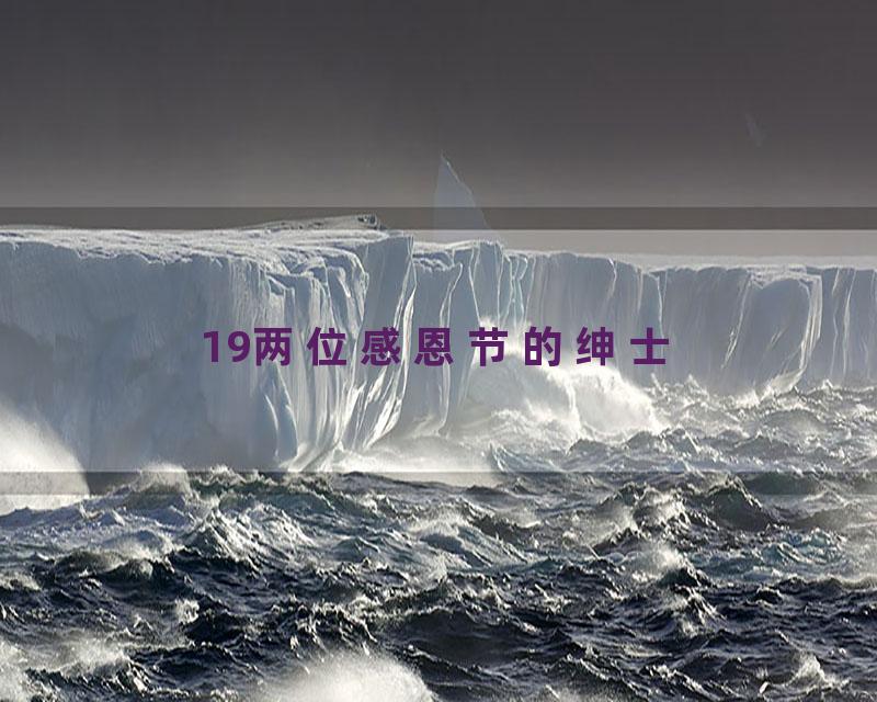 19两位感恩节的绅士