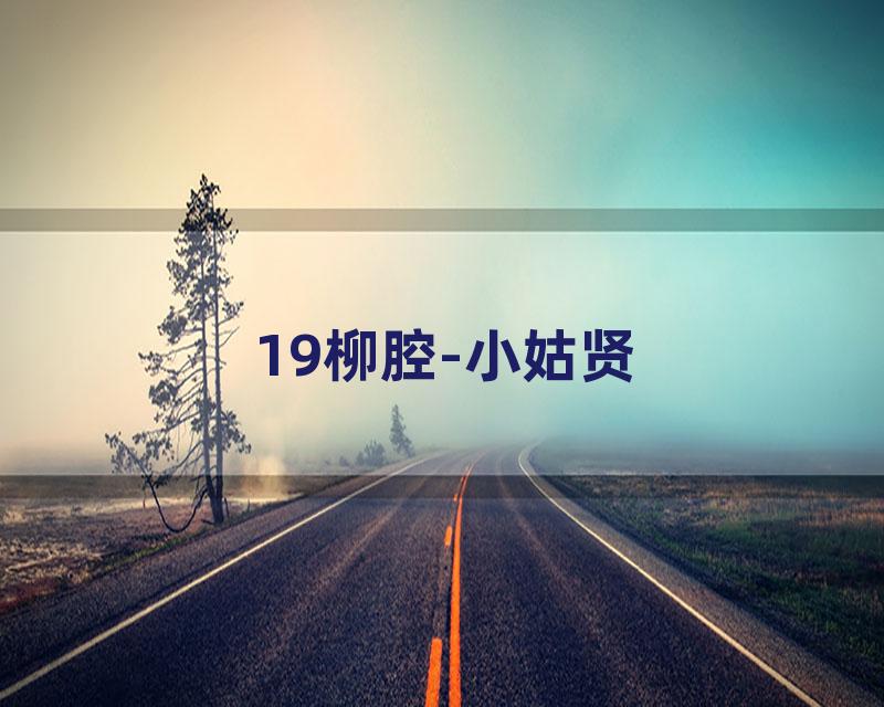 19柳腔-小姑贤