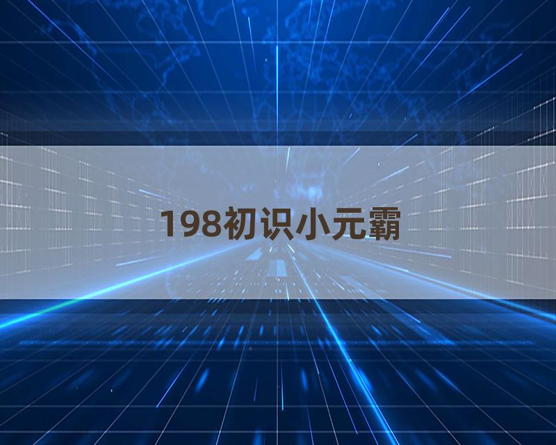 198初识小元霸