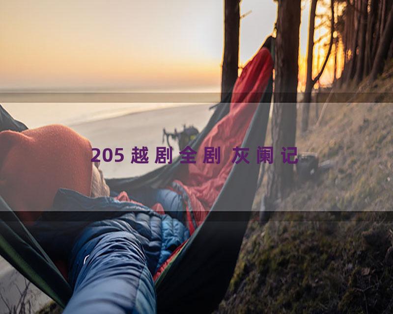 205 越剧全剧 灰阑记