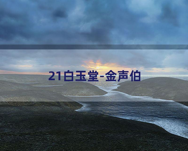 21白玉堂-金声伯