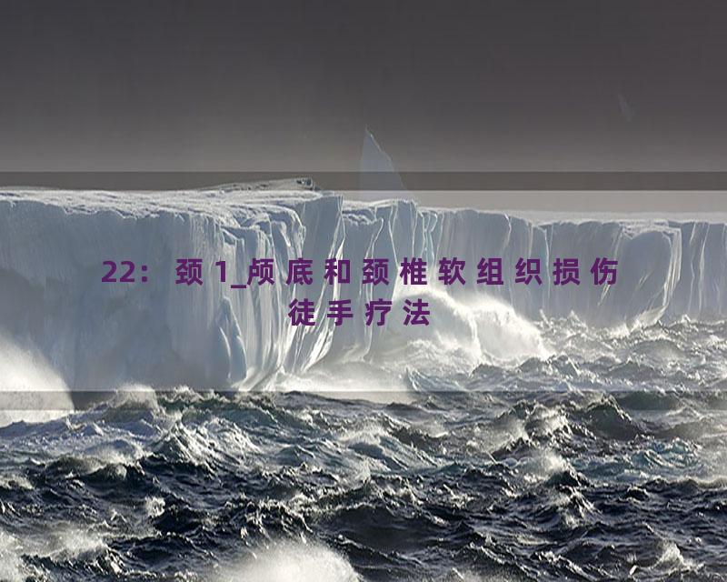 22：颈1_颅底和颈椎软组织损伤徒手疗法