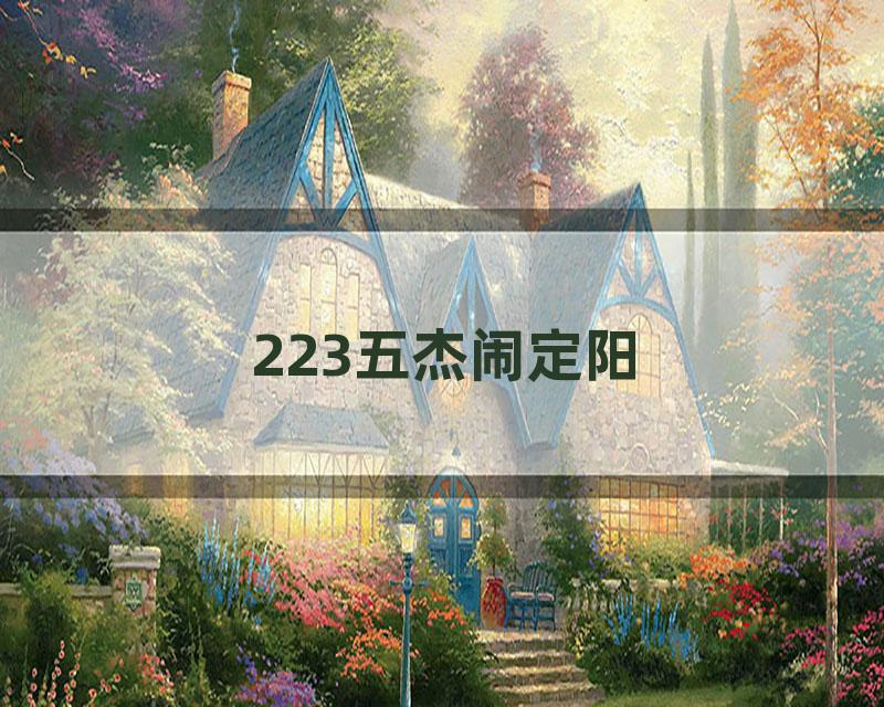 223五杰闹定阳