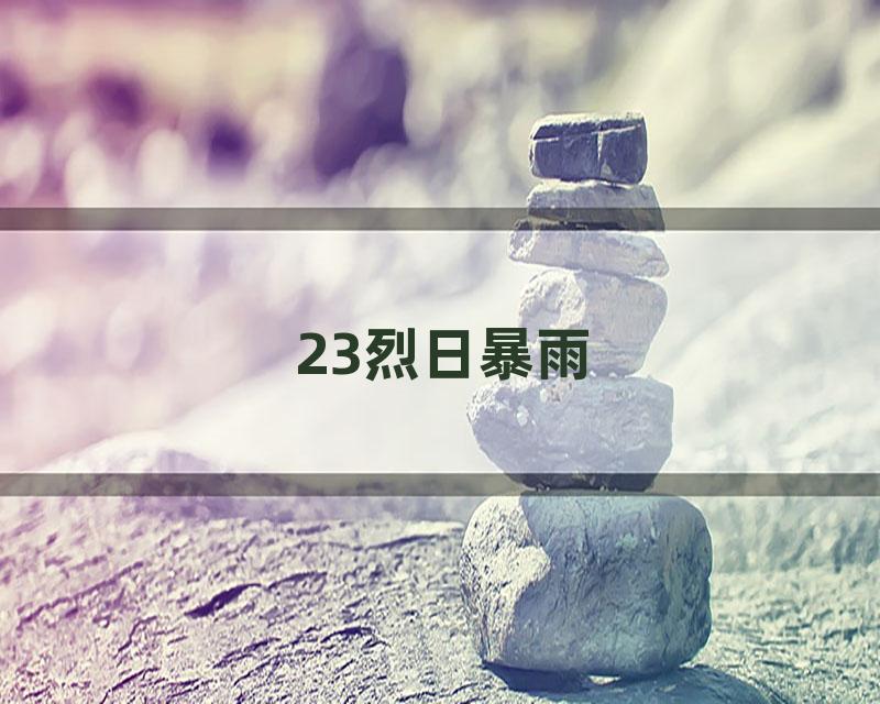 23烈日暴雨