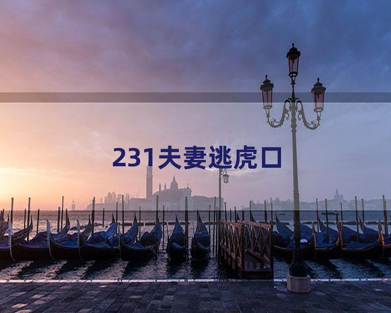 231夫妻逃虎口