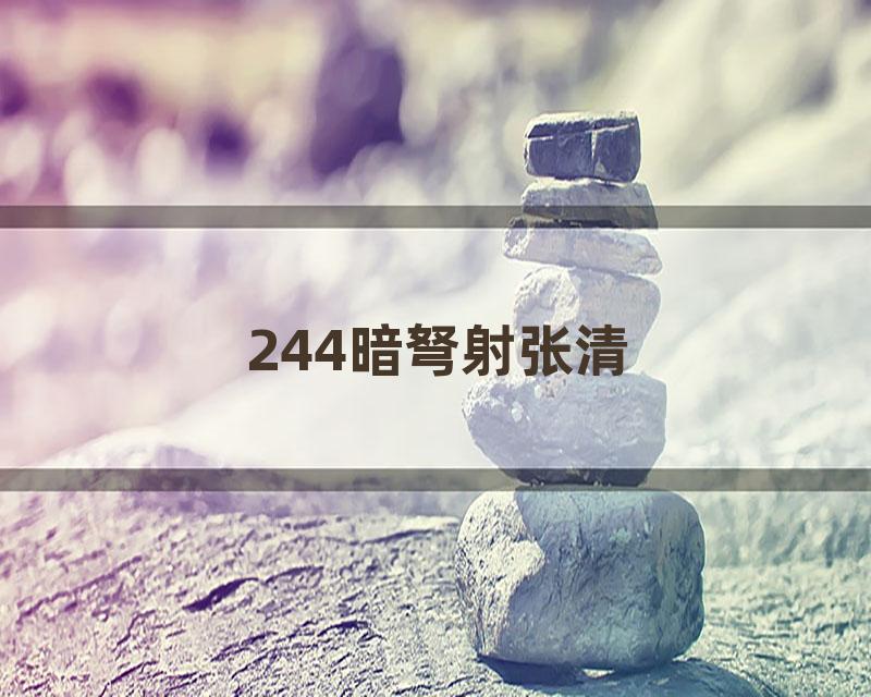 244暗弩射张清