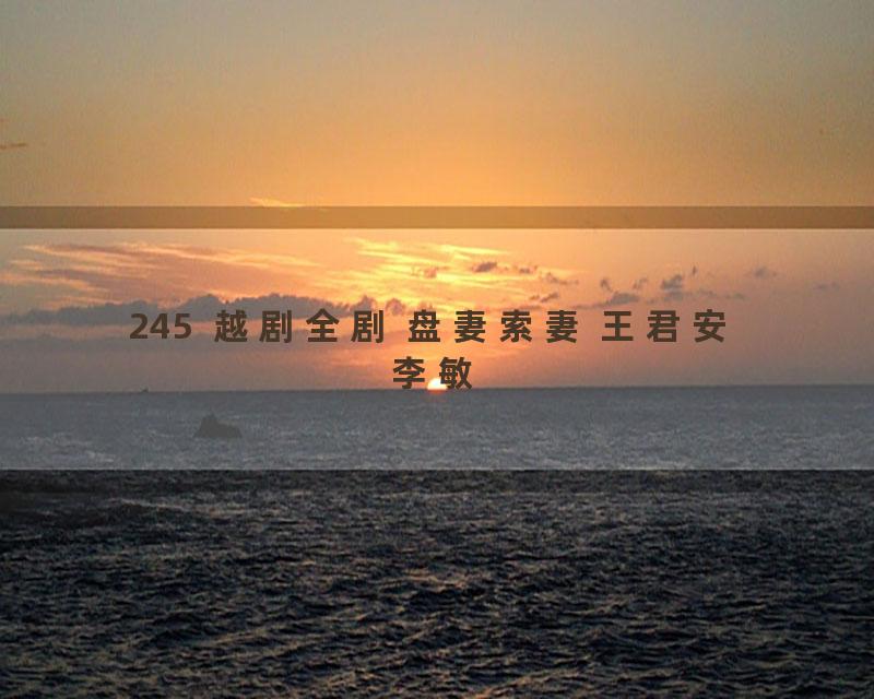 245  越剧全剧 盘妻索妻 王君安 李敏