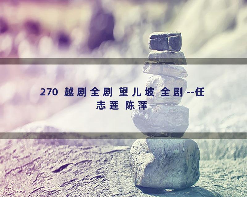 270  越剧全剧 望儿坡 全剧--任志莲 陈萍