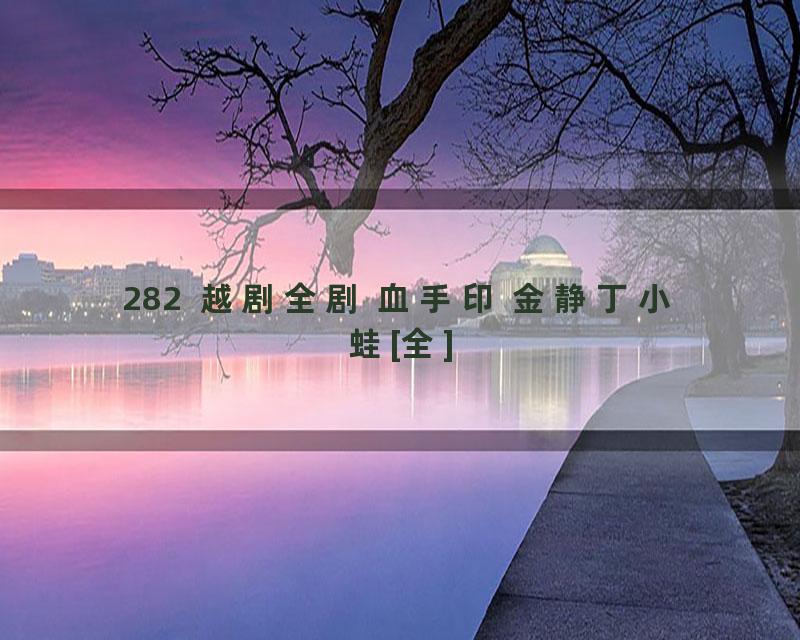 282  越剧全剧 血手印 金静丁小蛙[全]
