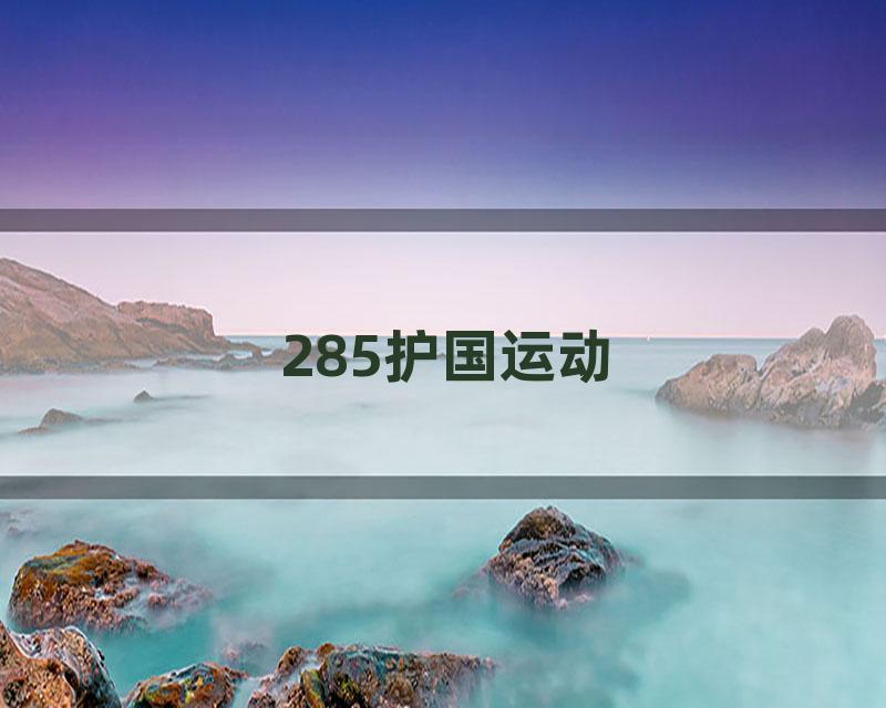 285护国运动