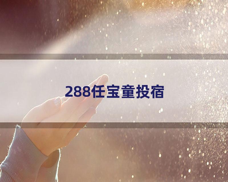 288任宝童投宿